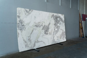 Dover White 2cm Polished Marble Blk#1396